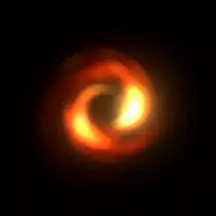 Spinning fiery vortex