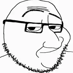 Squidward with glasses and beard