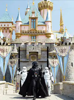 Darth Vader and Stormtroopers at Disneyland
