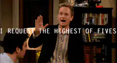 I request the highest of fives