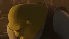 Shrek smirking