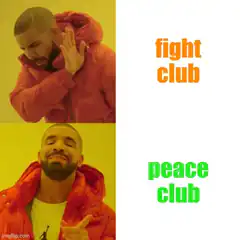 Drake Fight Club vs Peace Club