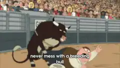Peter Griffin vs Breeding Bull