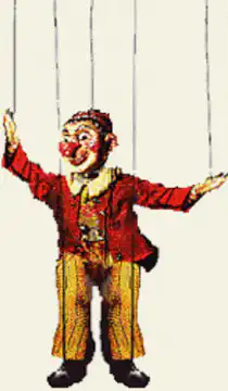 clown marionette puppet