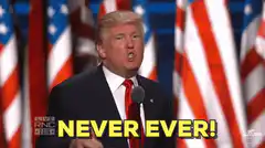 Donald Trump Never Ever