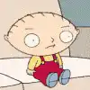 Stewie Griffin sitting on couch