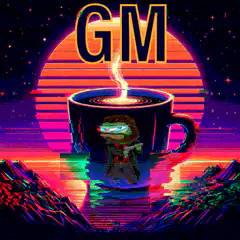 Pixel Art GM Coffee Glitch