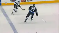 Winnipeg Jets player crashes into boards