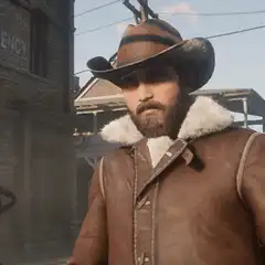 Arthur Morgan tips his hat