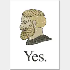 Ancient Greek man says yes