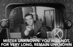 Mister Unknown TV Screen