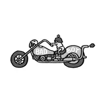Baby Biker on a motorcycle