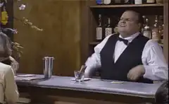 Bartender plays harmonica and says Bellissimo
