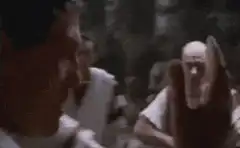 The Shining bar fight scene