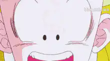 Krillin punches Frieza
