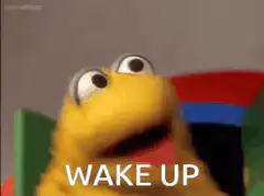 Big Bird wakes up screaming