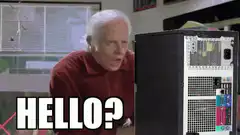Old Man Yells at Computer Hello?