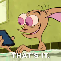 Ren holding phone that's it