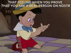Pinocchio crying on bed