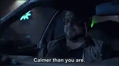 Calmer than you are