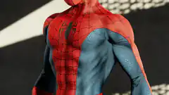 Spider-Man suit close-up