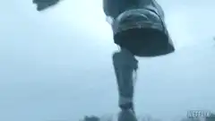 Giant Cat Statue Foot Stomps Zombies