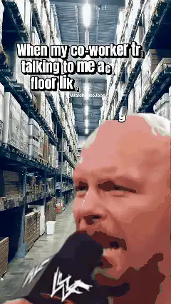 When my co-worker tries talking to me across the floor