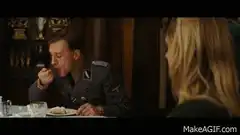 Hans Landa eats and talks