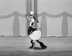 Donald Duck dancing