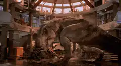 T-Rex roars in Jurassic Park museum