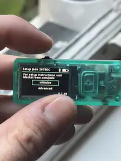 Jade hardware wallet setup