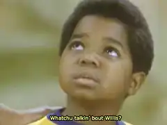 Willis from The Fresh Prince rolling eyes