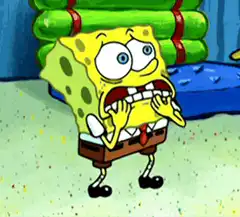 SpongeBob SquarePants Nervous Shaking