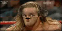 Wrestler with glitching face