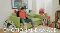 Emotional Damage man on couch