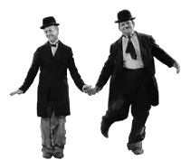 Charlie Chaplin and partner dancing