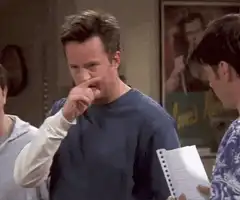 Chandler Bings Oh I Don't Care