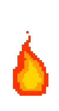 pixel art fire flame