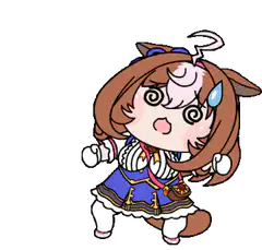 Chibi horse girl dizzy dance