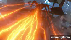 Spider-Man dodging lightning