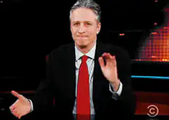 Jon Stewart clapping sarcastically