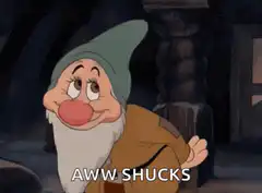 Shy dwarf says aww shucks