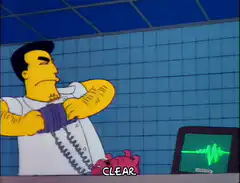 Dr. Hibbert defibrillates himself