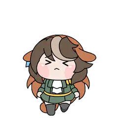 Chibi girl with brown hair and green outfit
