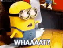 Minion saying WHAAAAT?