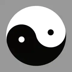 Spinning Yin Yang Symbol