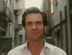 Jim Carrey smiling and laughing