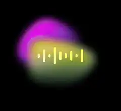 Colorful abstract audio visualizer