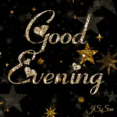 Good Evening glitter stars