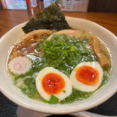 Bowl of ramen with egg and green onions